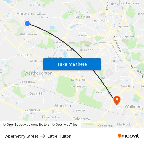 Abernethy Street to Little Hulton map