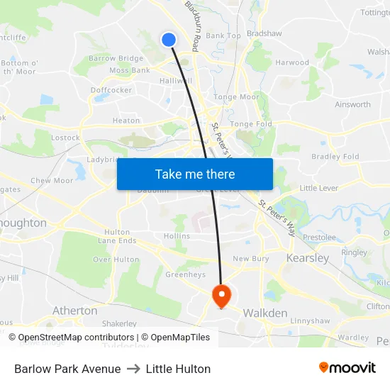 Barlow Park Avenue to Little Hulton map