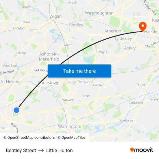 Bentley Street to Little Hulton map