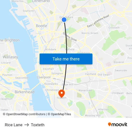 Rice Lane to Toxteth map