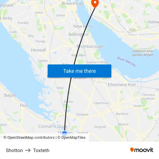 Shotton to Toxteth map