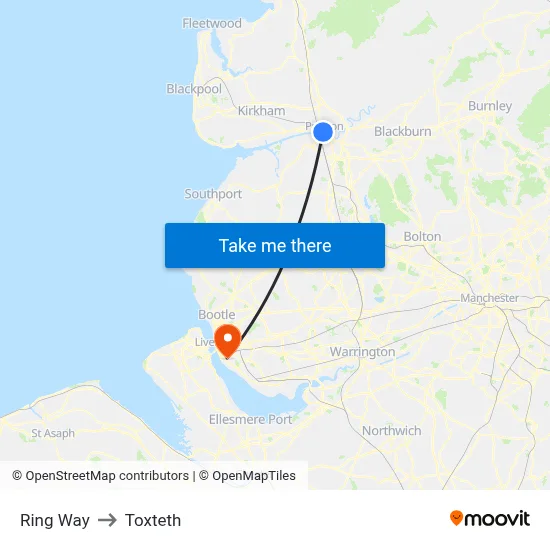 Ring Way to Toxteth map