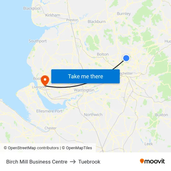 Birch Mill Business Centre to Tuebrook map