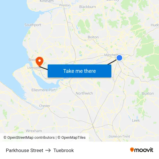 Parkhouse Street to Tuebrook map