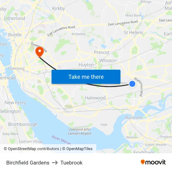 Birchfield Gardens to Tuebrook map
