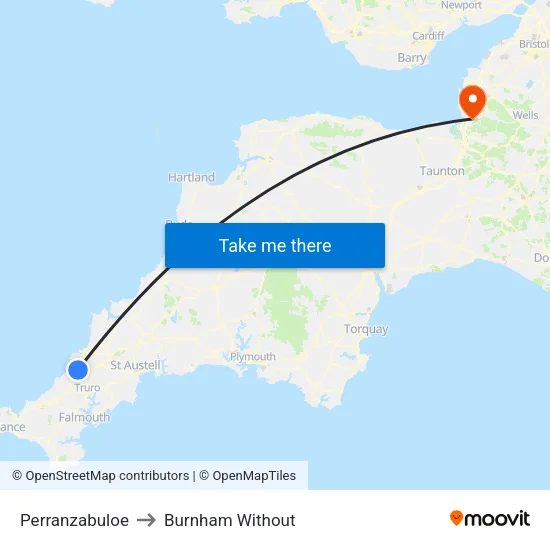 Perranzabuloe to Burnham Without map