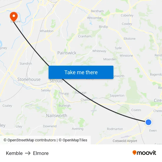 Kemble to Elmore map
