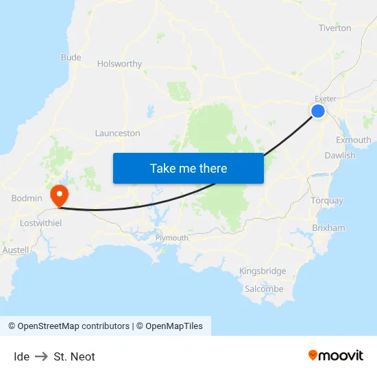 Ide to St. Neot map
