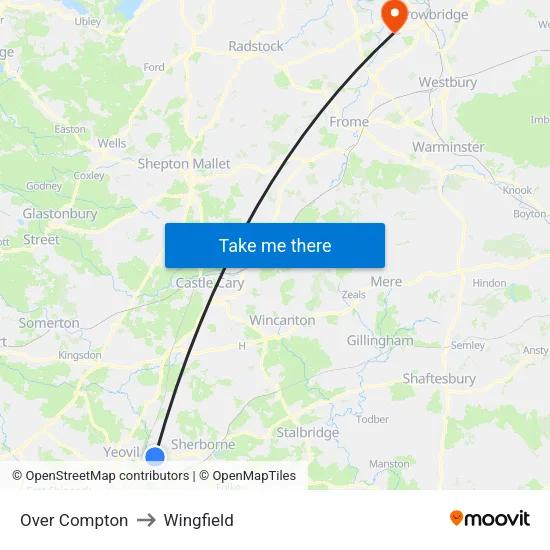 Over Compton to Wingfield map