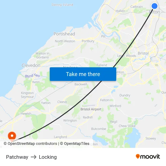 Patchway to Locking map