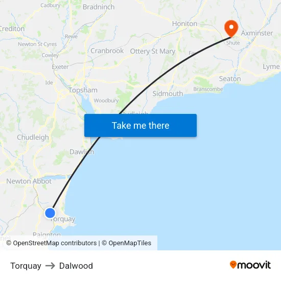 Torquay to Dalwood map