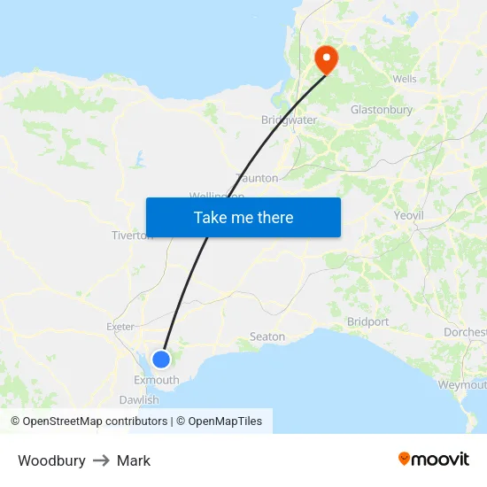 Woodbury to Mark map