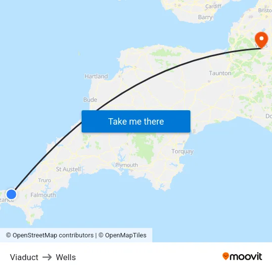 Viaduct to Wells map