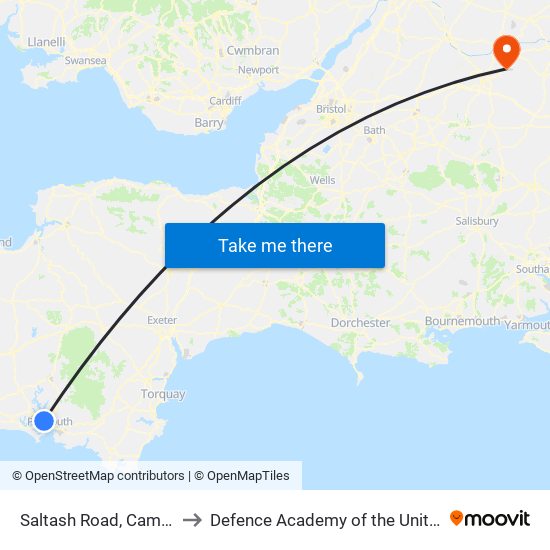 Saltash Road, Camels Head to Defence Academy of the United Kingdom map