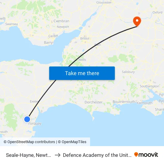 Howton Lane to Defence Academy of the United Kingdom map