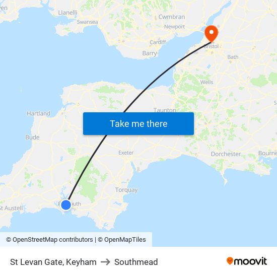 St Levan Gate, Keyham to Southmead map