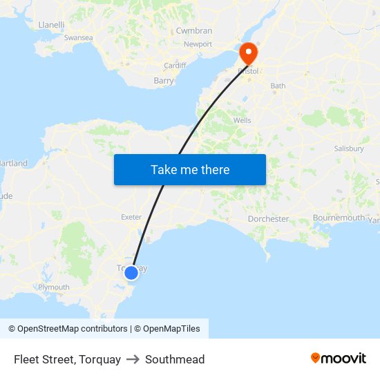 Fleet Street, Torquay to Southmead map