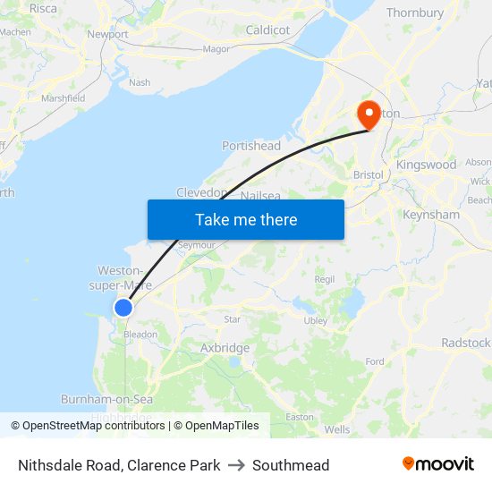 Nithsdale Road, Clarence Park to Southmead map