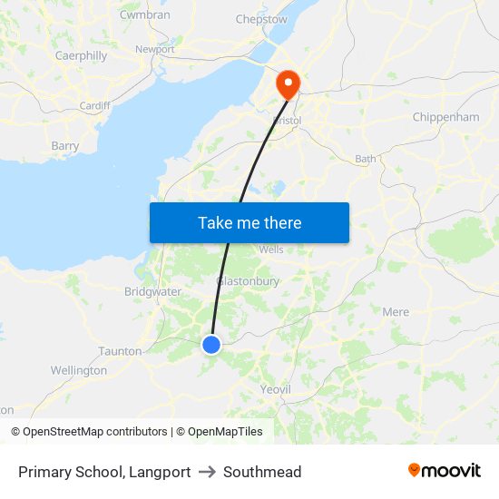 Primary School, Langport to Southmead map