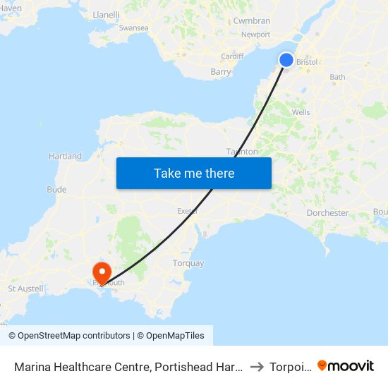 Marina Healthcare Centre, Portishead Harbour to Torpoint map