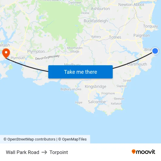 Wall Park Road to Torpoint map