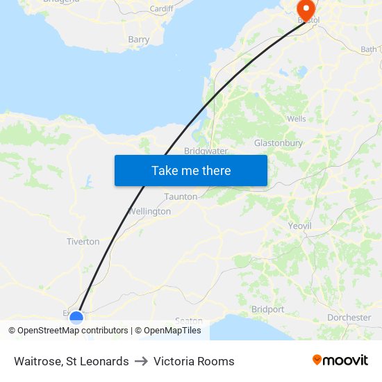 Waitrose, St Leonards to Victoria Rooms map