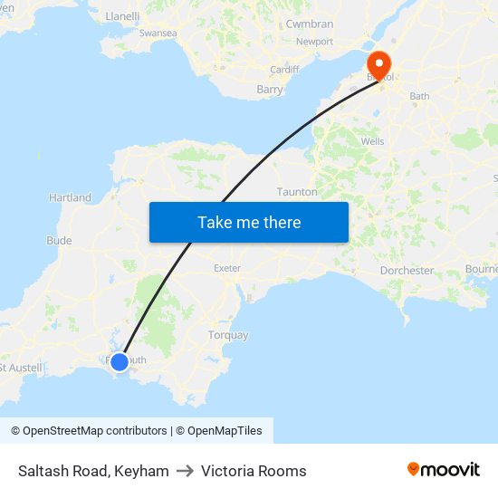 Saltash Road, Keyham to Victoria Rooms map