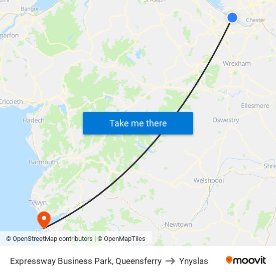 Expressway Business Park, Queensferry to Ynyslas map