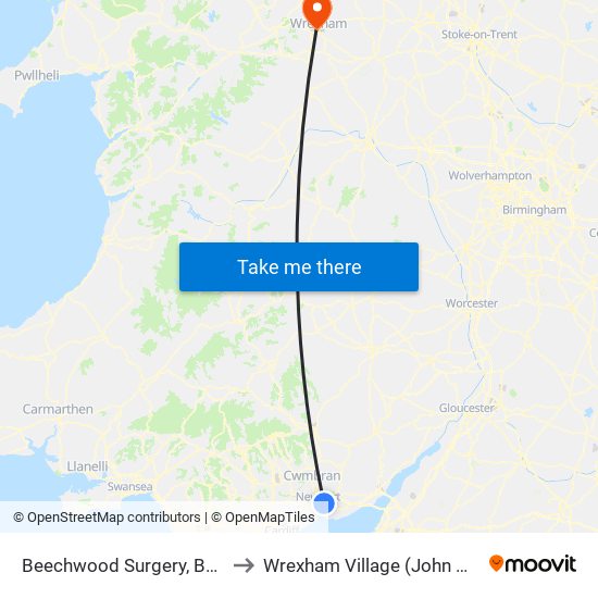 Beechwood Surgery, Beechwood to Wrexham Village (John Neal Block) map