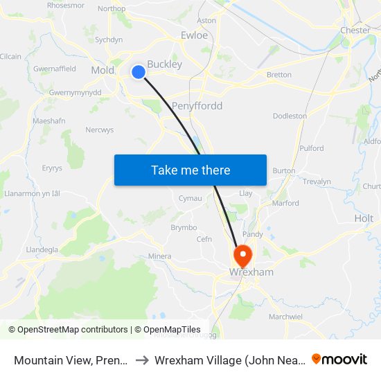 Mountain View, Prenbrigog to Wrexham Village (John Neal Block) map