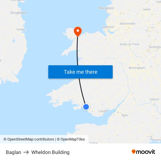 Baglan to Wheldon Building map