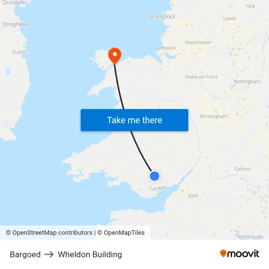 Bargoed to Wheldon Building map