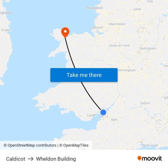 Caldicot to Wheldon Building map