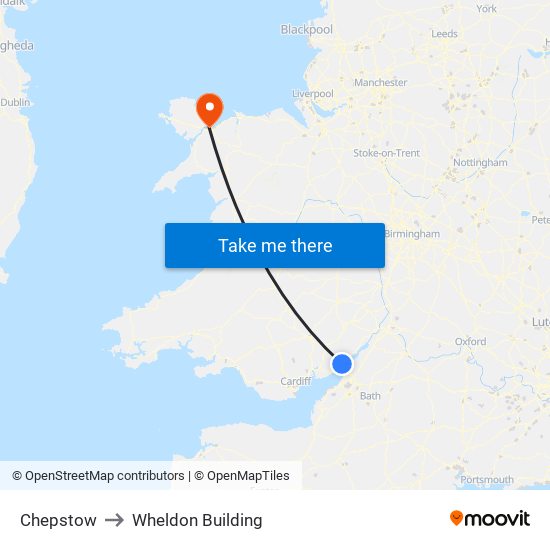 Chepstow to Wheldon Building map