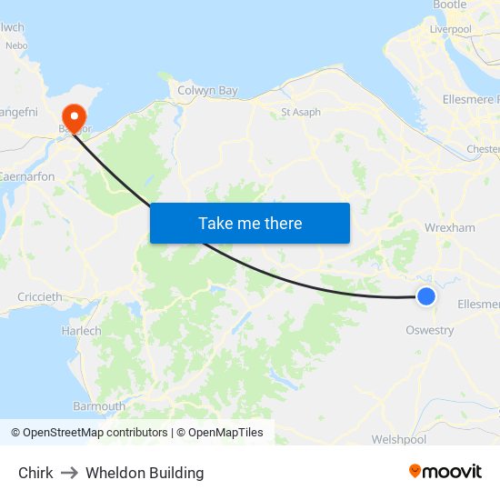 Chirk to Wheldon Building map