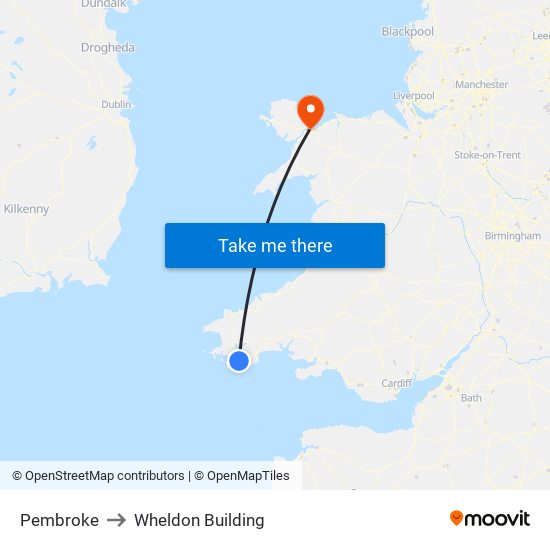 Pembroke to Wheldon Building map