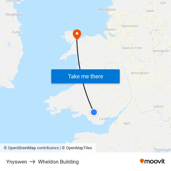 Ynyswen to Wheldon Building map