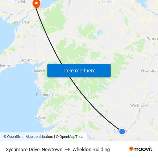 Sycamore Drive, Newtown to Wheldon Building map