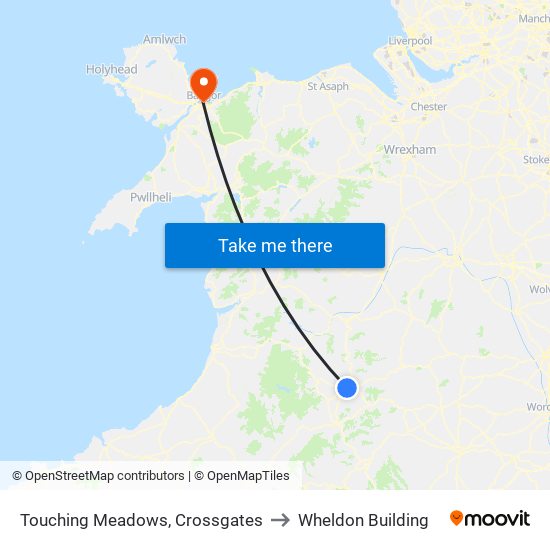 Touching Meadows, Crossgates to Wheldon Building map