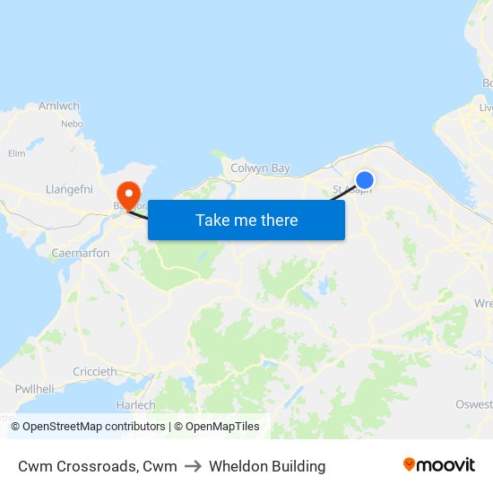 Cwm Crossroads, Cwm to Wheldon Building map