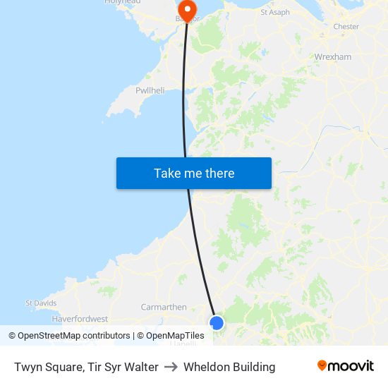 Twyn Square, Tir Syr Walter to Wheldon Building map