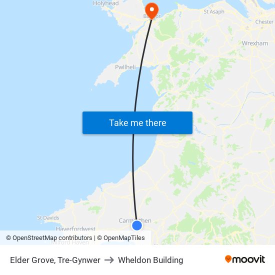 Elder Grove, Tre-Gynwer to Wheldon Building map