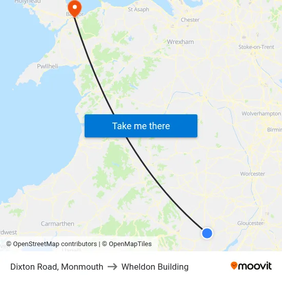 Dixton Road, Monmouth to Wheldon Building map