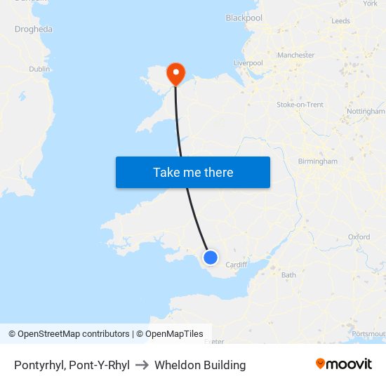 Pontyrhyl, Pont-Y-Rhyl to Wheldon Building map