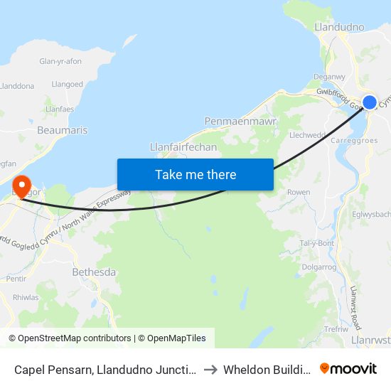 Capel Pensarn, Llandudno Junction to Wheldon Building map