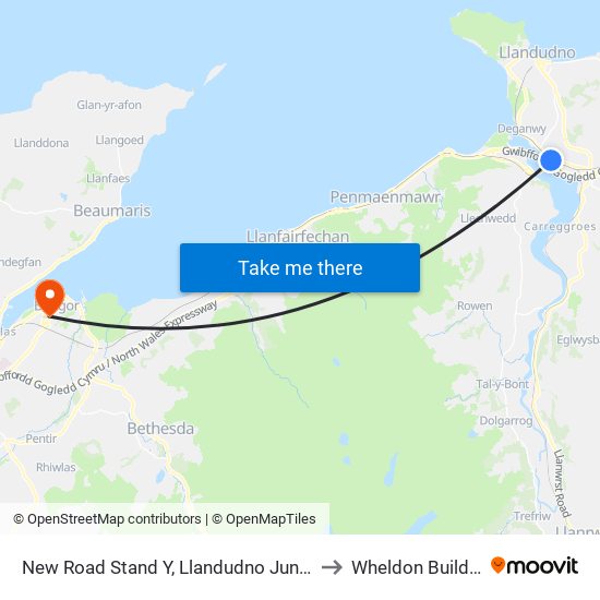 New Road Stand Y, Llandudno Junction to Wheldon Building map