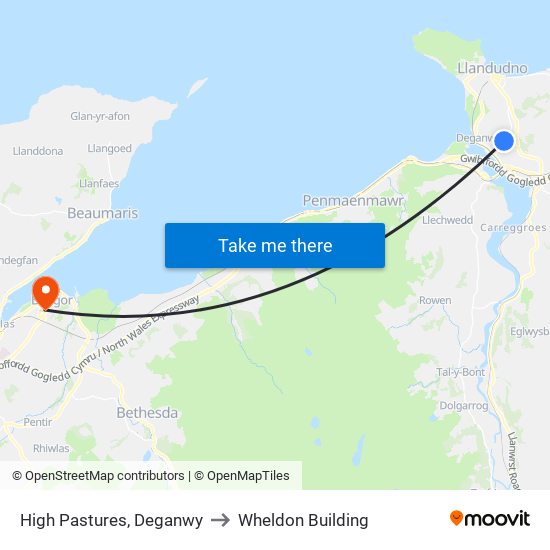 High Pastures, Deganwy to Wheldon Building map