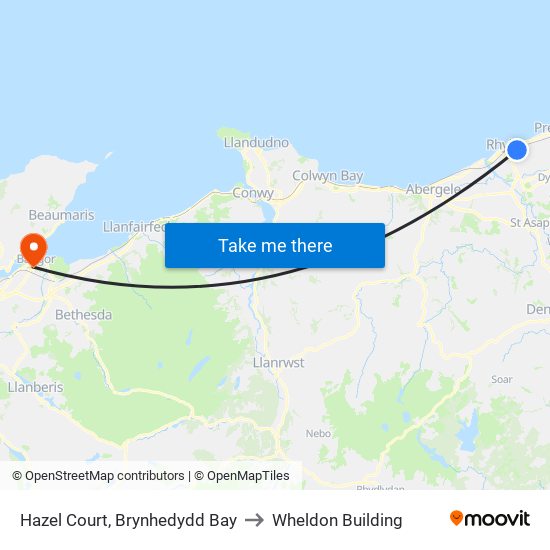 Hazel Court, Brynhedydd Bay to Wheldon Building map