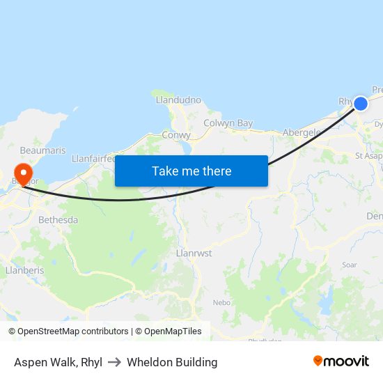 Aspen Walk, Brynhedydd Bay to Wheldon Building map