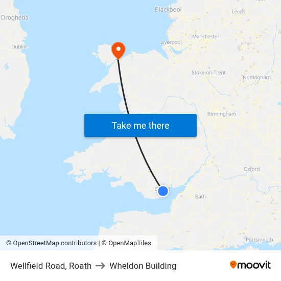 Wellfield Road, Roath to Wheldon Building map